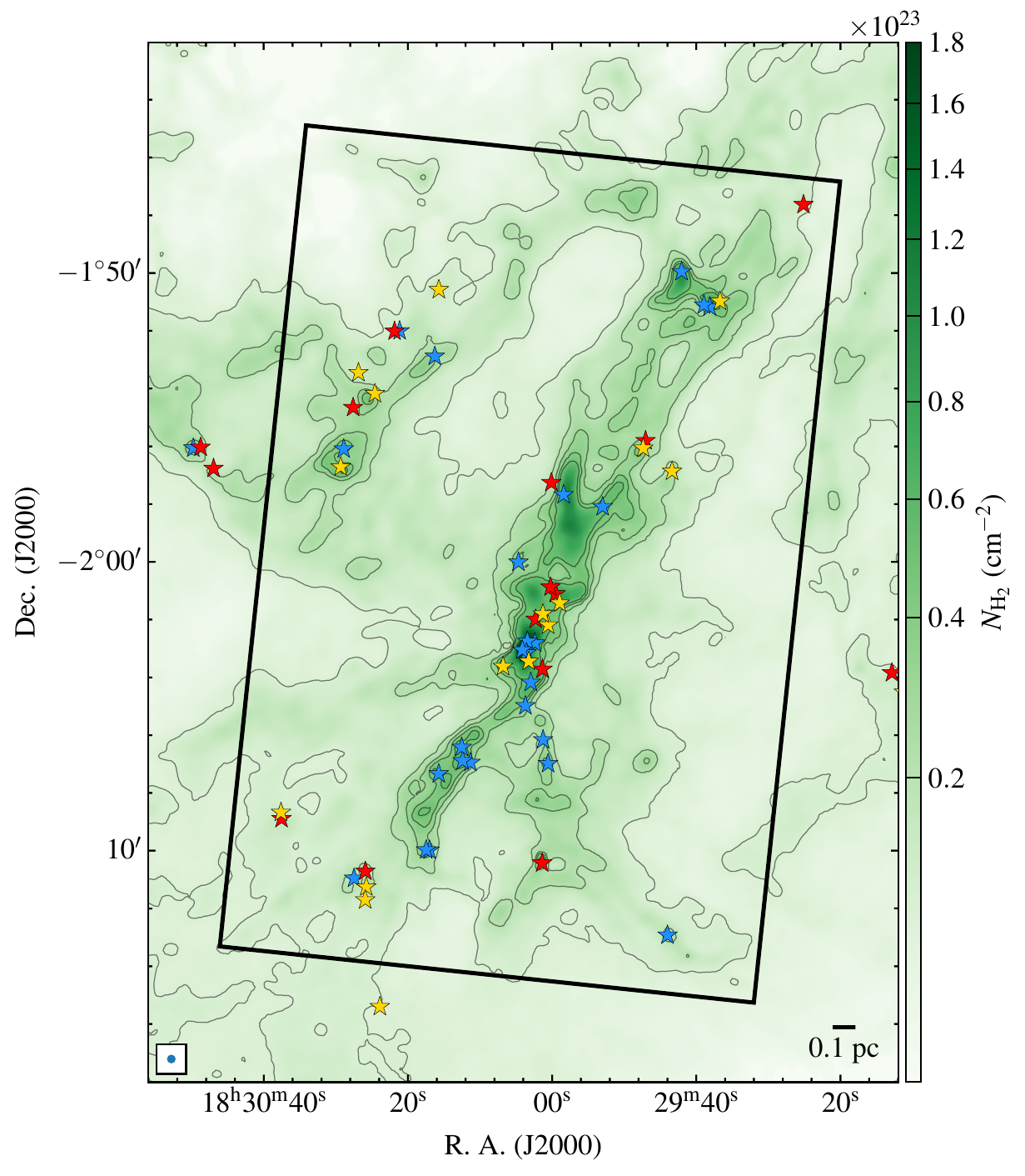 Herschel molecular hydrogen column-density map of the Serpens South star-forming region